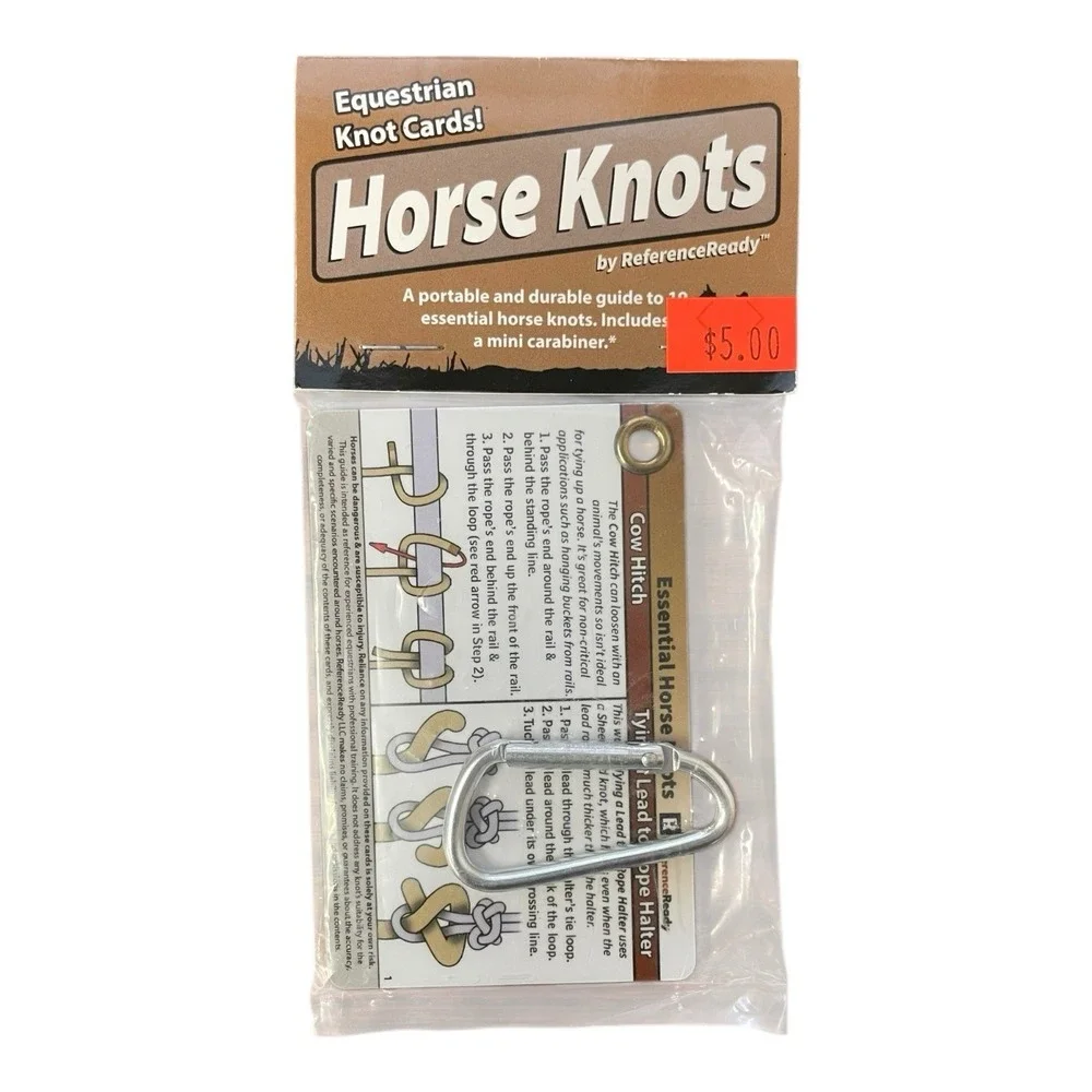 Equestrian‎ Horse Knots Guide & Carabiner ReferenceReady